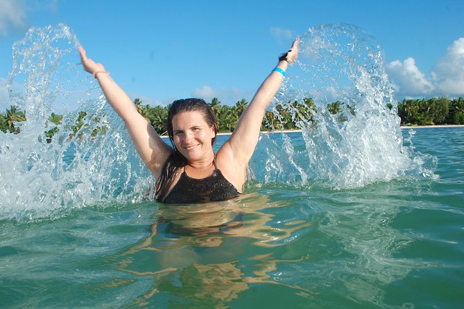 Punta Cana Party Boat:open bar - Dolphins, sharks, and the natural pool