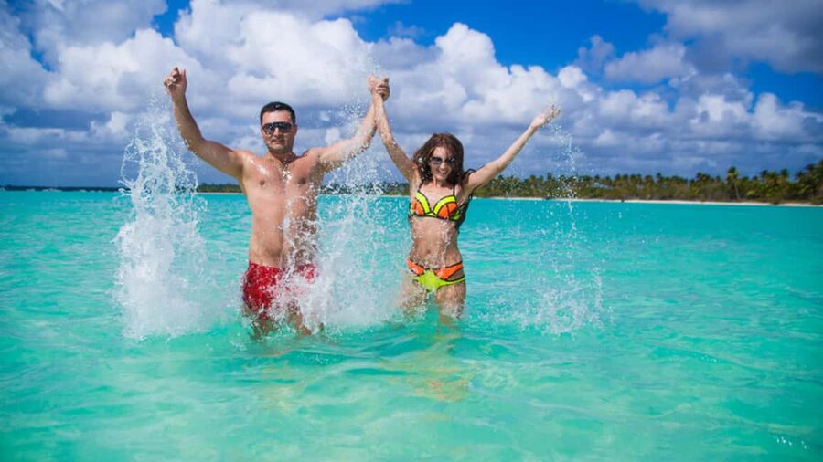 Punta Cana: Saona Island All Included Open Bar Catamaran - The catamaran from Bayahibe