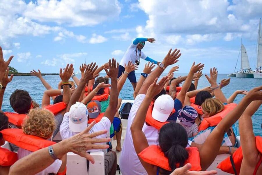 Punta Cana: Saona Island Day Tour and Catamaran Party - Lunch, drinks, and the party catamaran