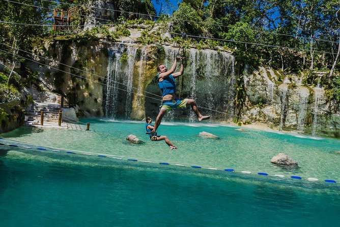 Punta Cana Scape Park and Blue Hole Full Day Admission Ticket - Cave swimming and cool underground water