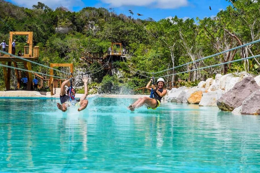 Punta Cana: Scape Park Entry for Cenote, Zip Lines, & Caves - Eight zip lines through the tree canopy