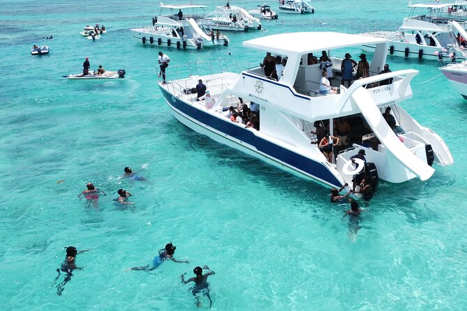 Punta Cana Shared Party Boat Booze Cruise and Snorkeling - A party boat with two very different stops