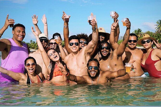 Punta Cana Shared Party Boat Booze Cruise and Snorkeling - The natural pool and the famous boat gathering