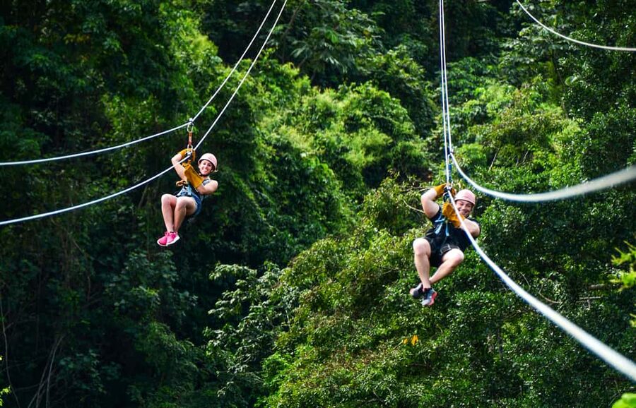 Punta Cana: Zip-Lining 12 Cables - Safety training before the cables
