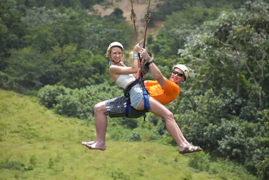 Punta Cana: Zipline, Chairlift, Buggy & Horse Ride Adventure - Lunch, river time, and Dominican culture