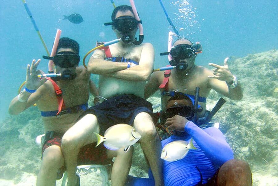 Sailing Splash Tour Speedboat, Snorkel, and Catamaran - Reef snorkeling and multicolored fish