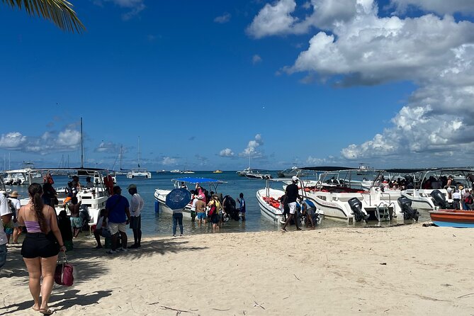 Saona Island Day Tour - The catamaran return with a DJ