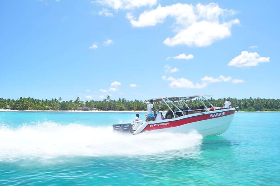 Saona Island Day Trip + Lunch + Open Bar from Punta Cana - Speedboat views around Cotubanamá National Park