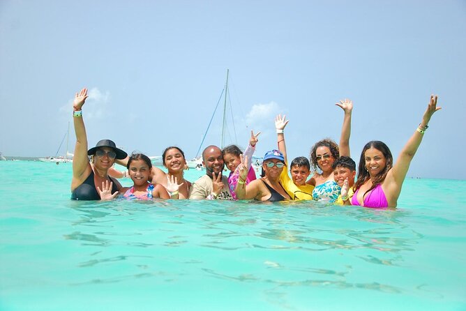 Saona Island Punta Cana - The buffet lunch, rum, and social boat atmosphere