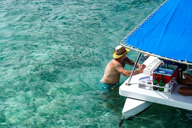Snorkeling and Swimming on a Caribbean Cruise by Sharky Catamarans - The catamaran ride and small-group feel