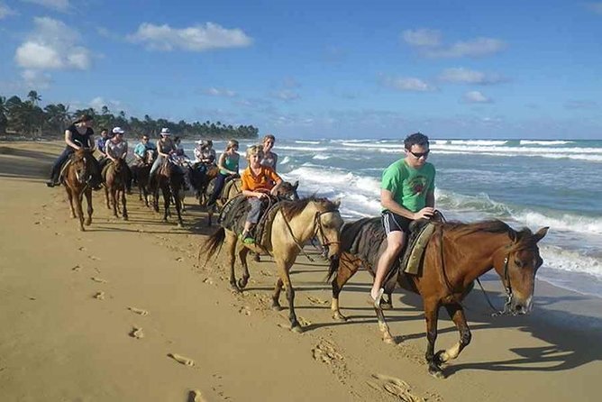 Sunset beach horsebackriding Punta Cana - Along the beach, with the sea at your side