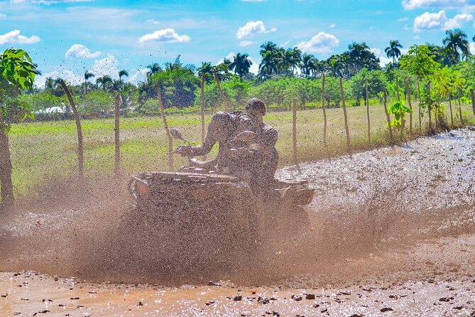 Tour Moto ATV en Punta Cana, Playa, Cueva Taína y Casa Dominicana - The muddy heart of the tour at Ecology Adventure Tour Mud Race