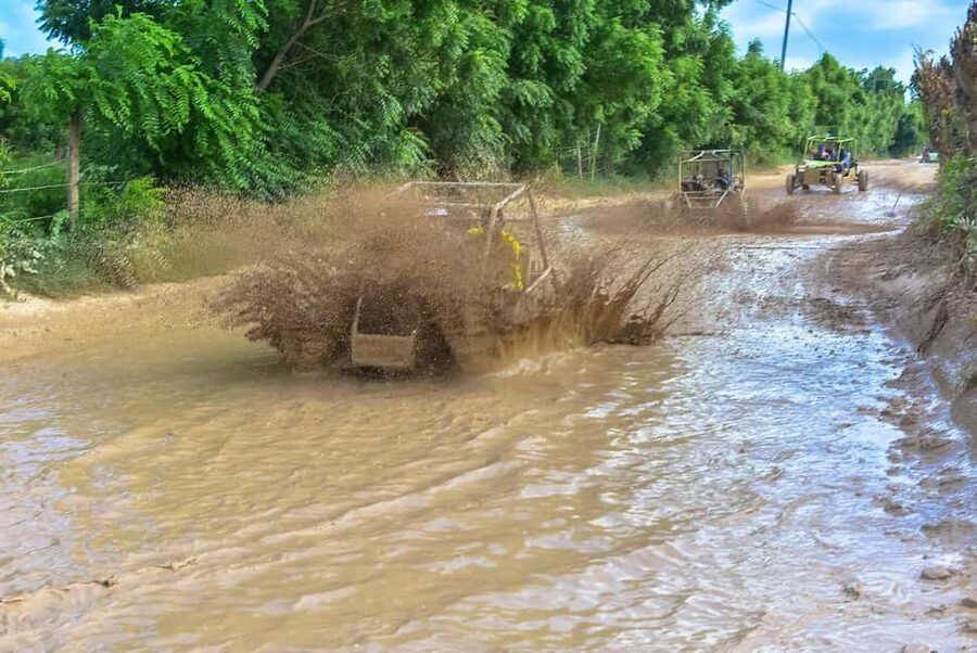 Ultimate Buggy Expedition from Punta Cana with blue cenote - Swimming in the blue cenote cave