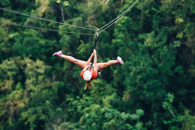 Zip Line Adventure or Zipline (Canopy) in Punta Cana - Safety briefing, harness, and the first platform