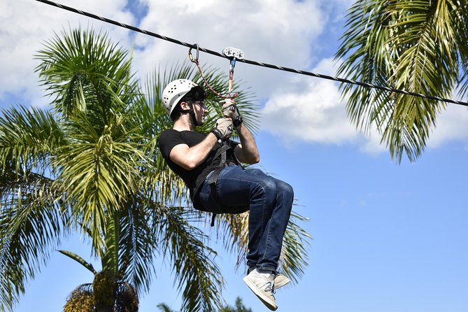 Ziplining from Punta Cana - Unique Carbon Fiber lines in Punta Cana - Views from 60 feet above the ground
